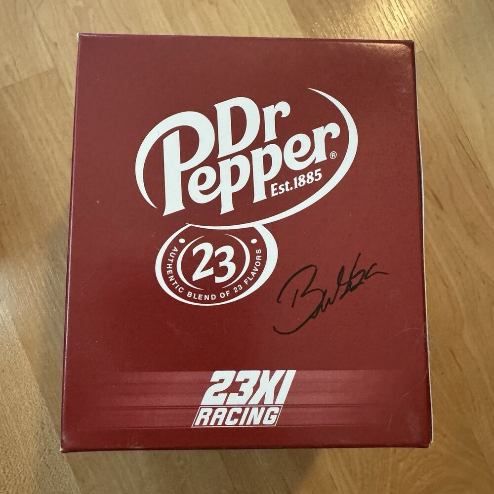 Bubba Wallace Signed Dr. Pepper World’s Fastest Can Autograph 23XI Racing 1/175